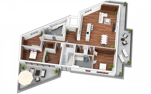 3D Grundriss Wohnung gross