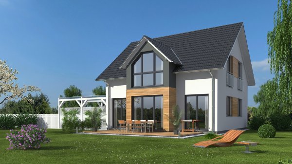 Preis 3D Visualisierung Einfamilienhaus Erker