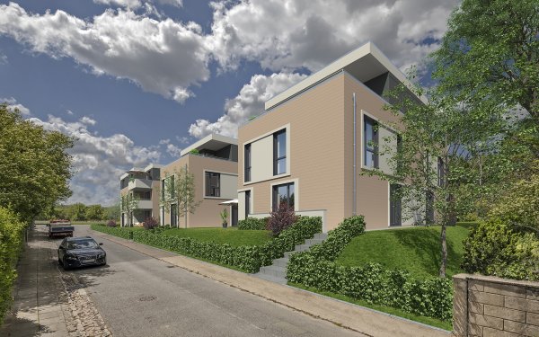 Kosten 3D Fotomontage Mehrfamilienhaus Wohnkomplex