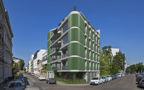 Preis 3D Fotomontage modernes Mehrfamilienhaus