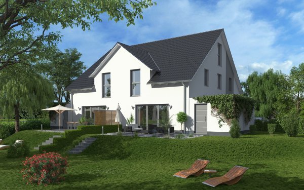 Preis 3D Visualisierung Doppelhaus