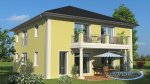3D Einfamilienhaus Gartenansicht