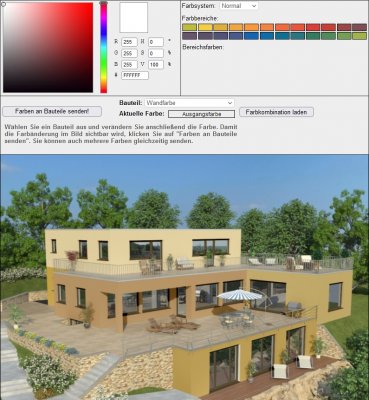 3D Einfamilienhaus am Hang